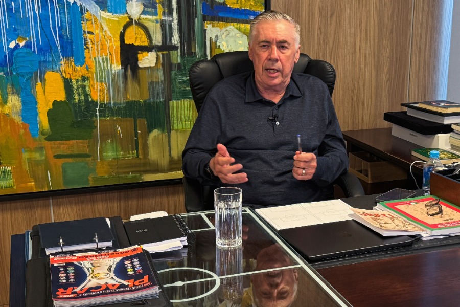 ブラジル代表を率いるアンチェロッティ監督【写真:ロイター】
