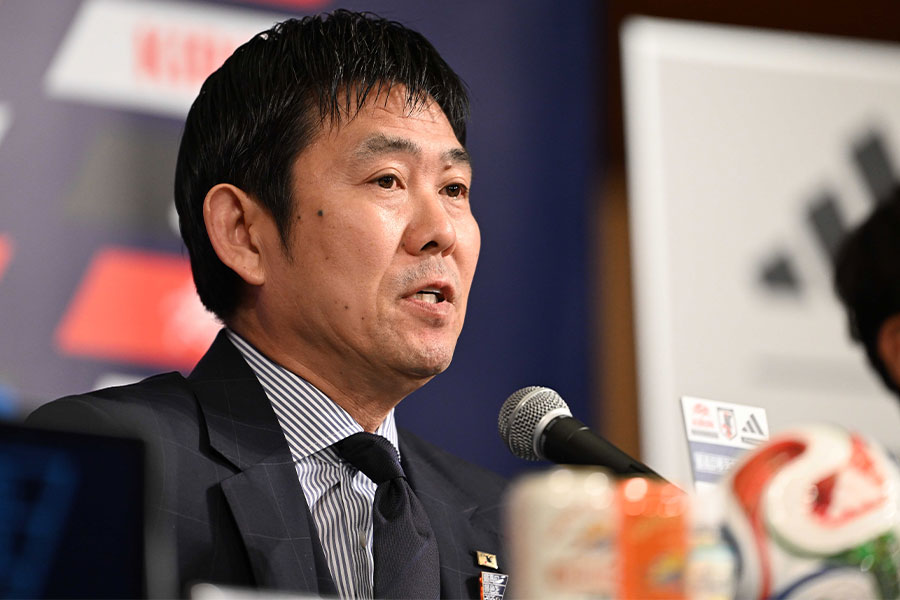日本代表を率いる森保一監督【写真：徳原隆元】