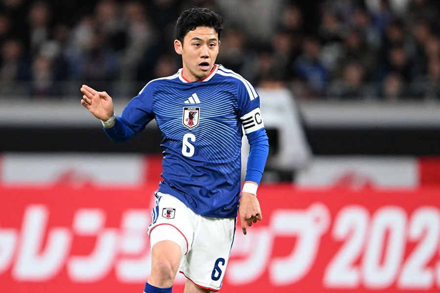 遠藤航が3度目のワールドカップに向かう【写真：徳原隆元】
