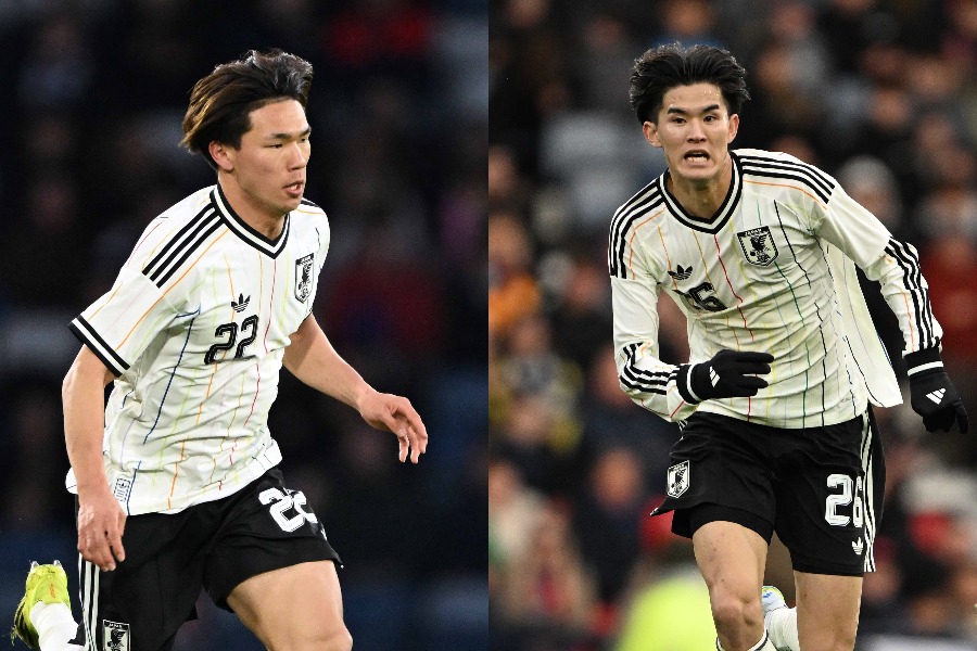 日本代表の塩貝健人(左)と後藤啓介【写真:徳原隆元】