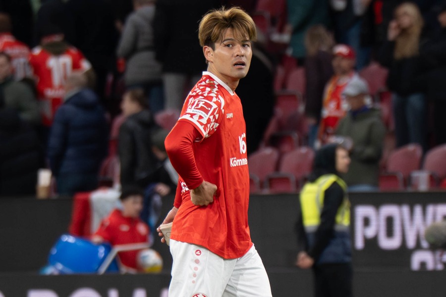 マインツの佐野海舟【写真：菅原敬太】