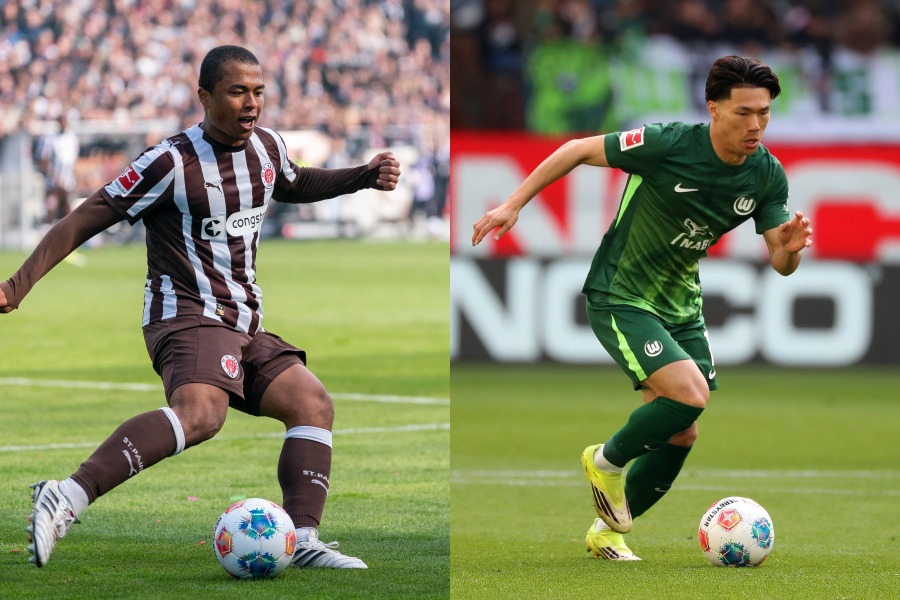 藤田譲瑠チマ（左）と塩貝健人の競り合いに脚光【写真：picture alliance/アフロ】