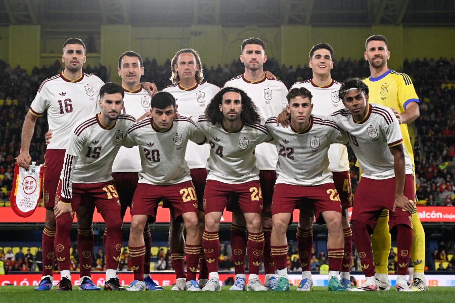 スペイン代表のW杯ユニに注目【写真:ロイター/アフロ】