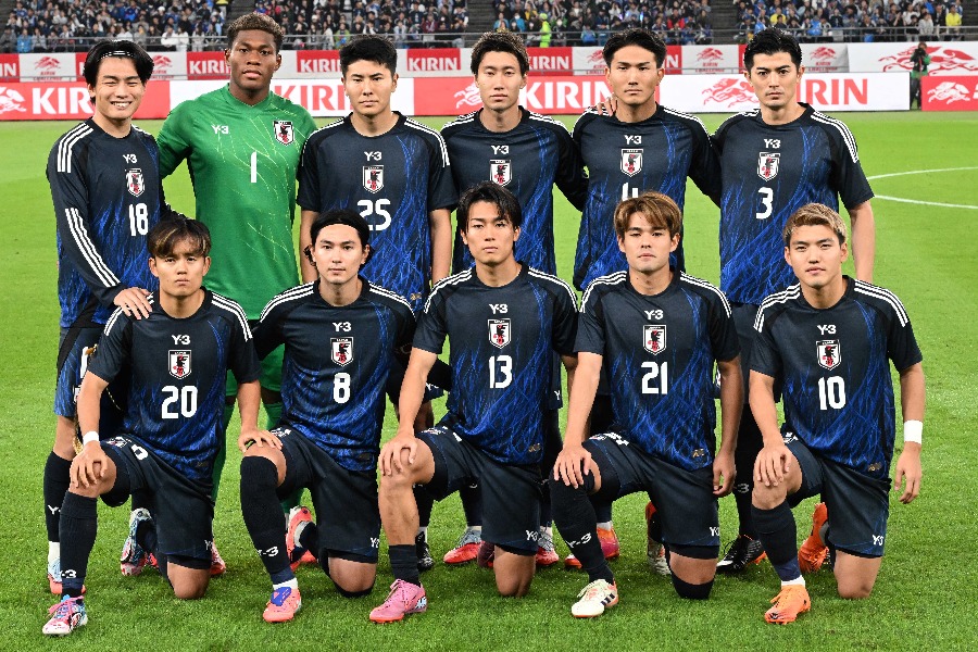 サッカー日本代表の一番くじが開催される【写真：徳原隆元】