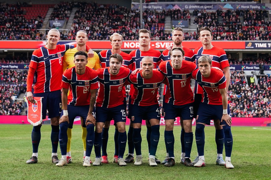 ノルウェー代表のW杯メンバーが発表された【写真:NTB scanpix/アフロ】