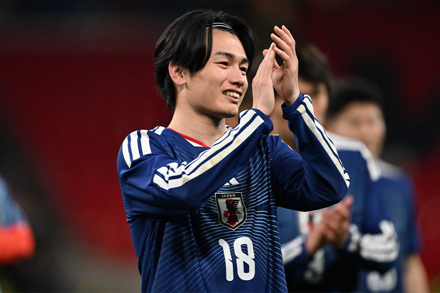 日本代表で活躍する上田綺世【写真:徳原隆元】