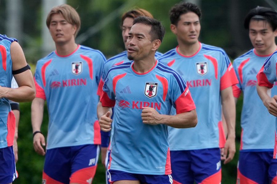 W杯5大会目に臨む長友佑都【写真：増田美咲】
