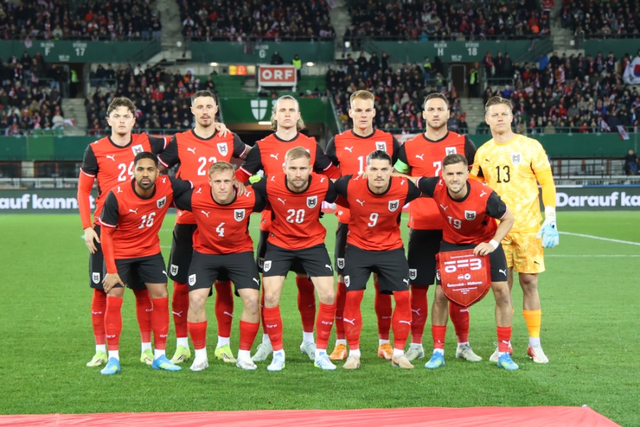 オーストリア代表にW杯ユニフォームに注目【写真:picture alliance/アフロ】