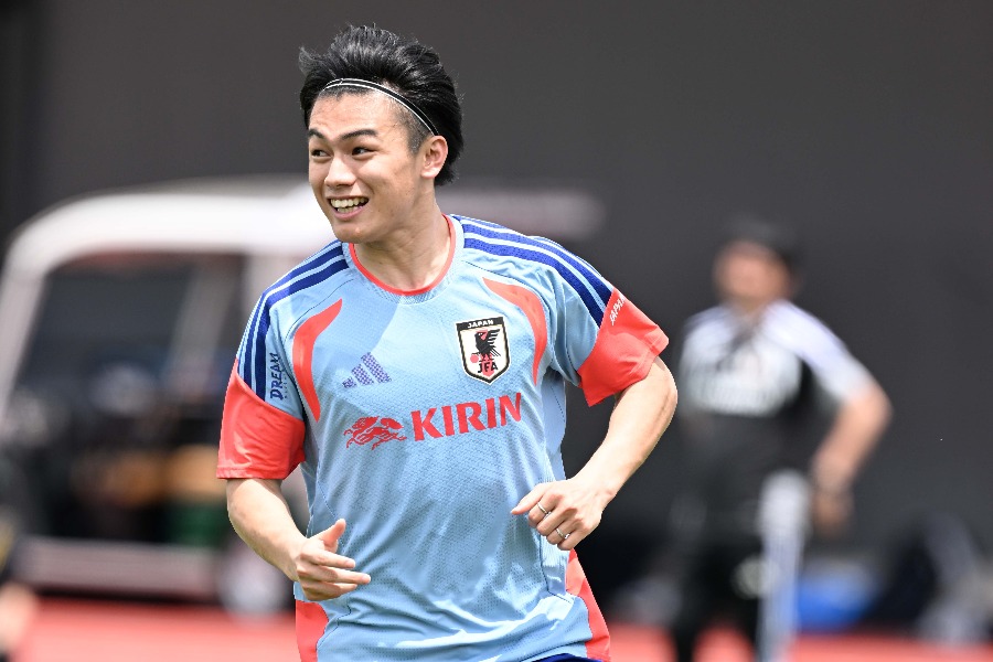日本代表の上田綺世【写真:徳原隆元】