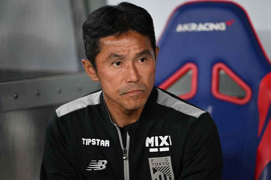 松橋力蔵監督の契約更新が発表された【写真:徳原隆元】