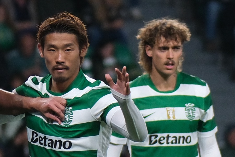 スポルティングで守田英正(左)と共闘したリカルド・マンガス【写真:ZUMA Press/アフロ】