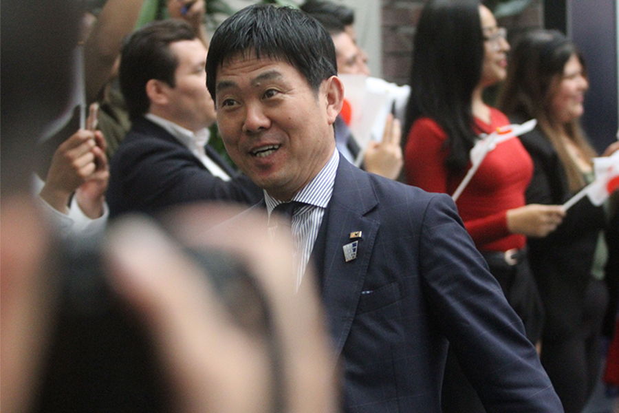 モンテレイに到着した日本代表・森保一監督【写真：FOOTBALL ZONE編集部】