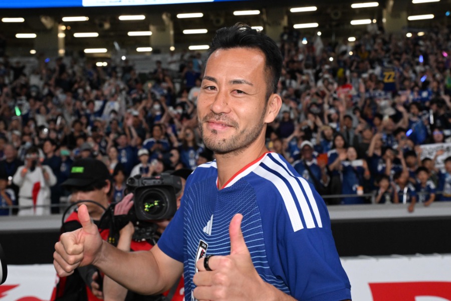 日本代表に合流する吉田麻也【写真：徳原隆元】