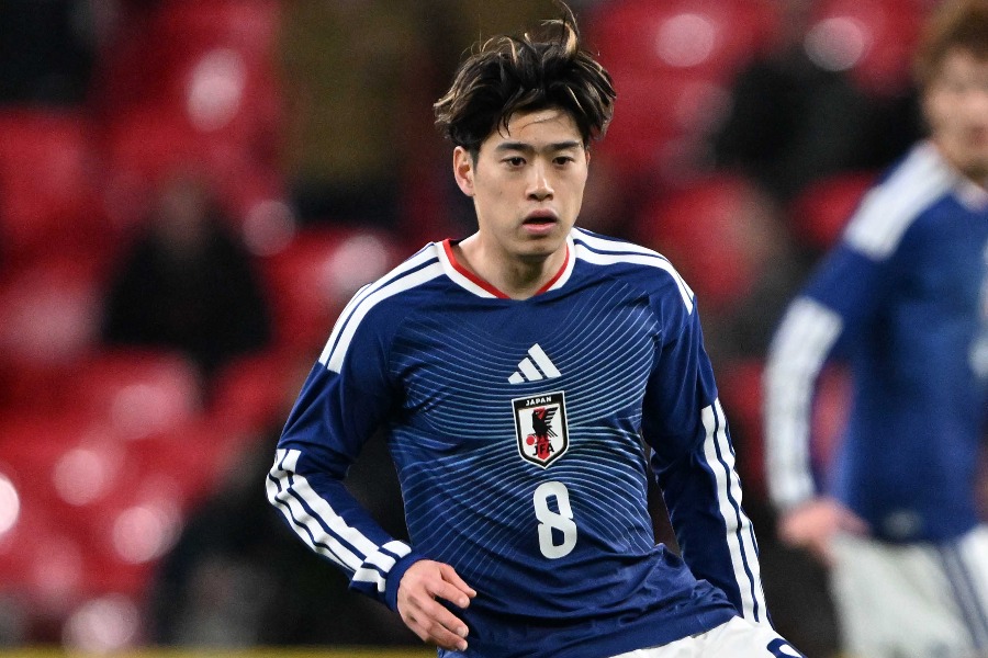 日本代表の鈴木唯人【写真：徳原隆元】
