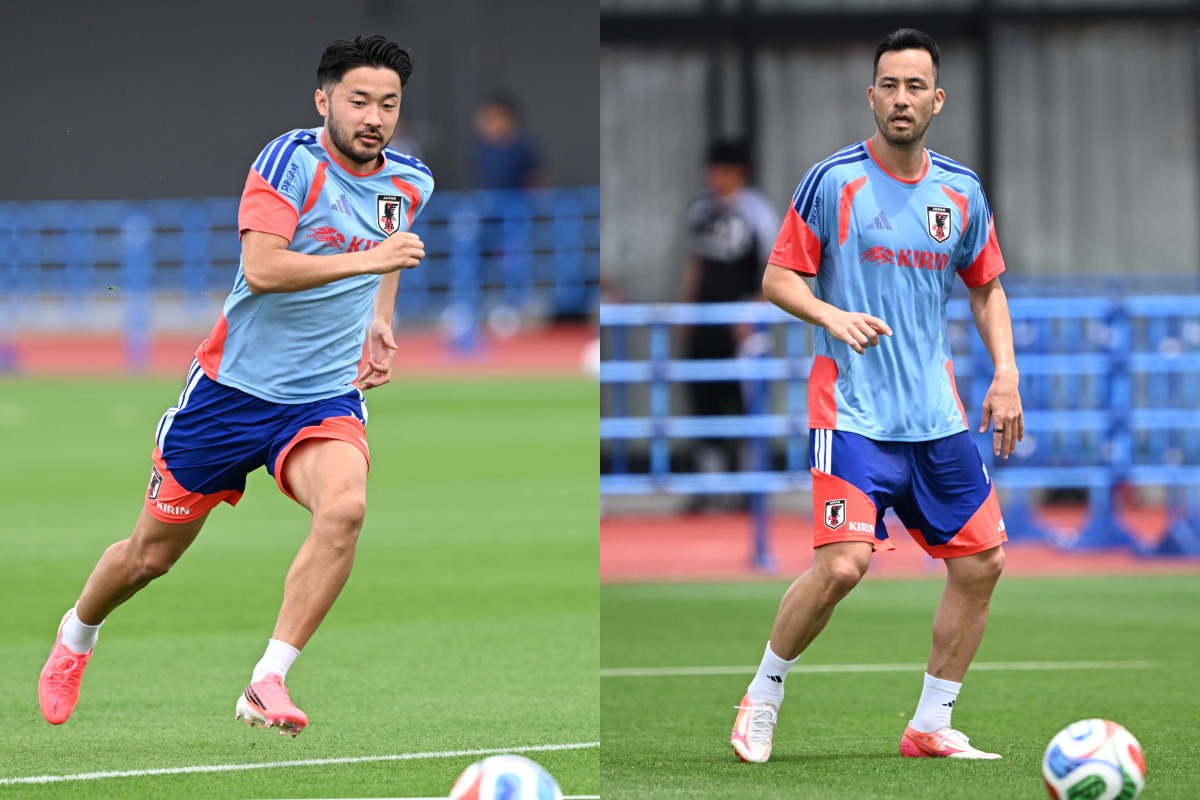 菅原由勢が吉田麻也の電撃合流に言及した【写真：徳原隆元】