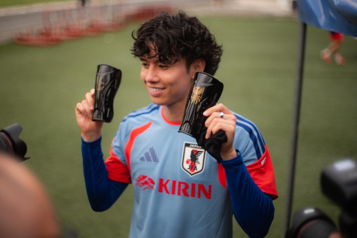 事前キャンプを行っている田中碧【写真:FOOTBALL ZONE編集部