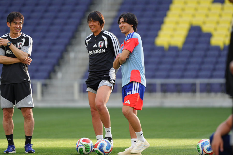 南野拓実がナッシュビルで合流【写真:井上信太郎】