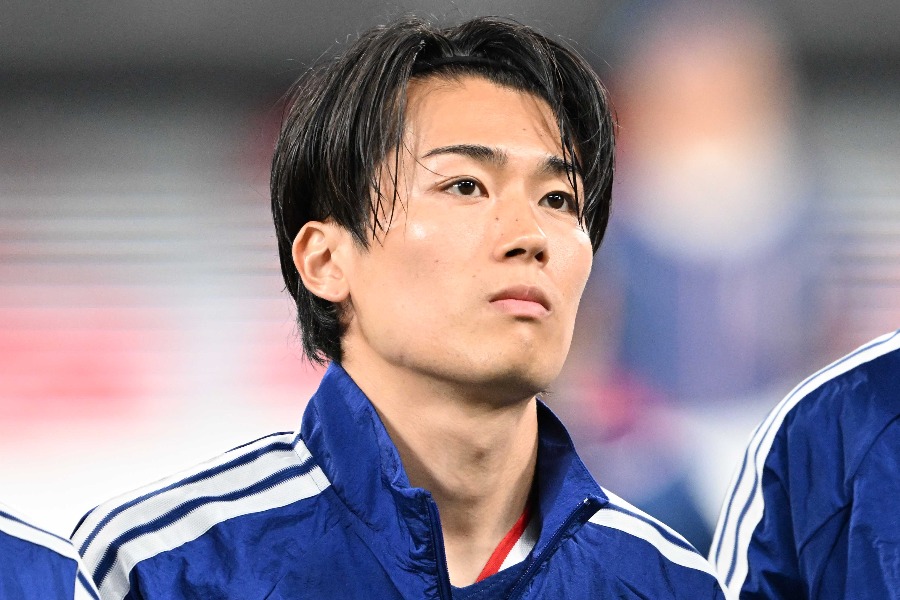 日本代表の中村敬斗【写真:徳原隆元】