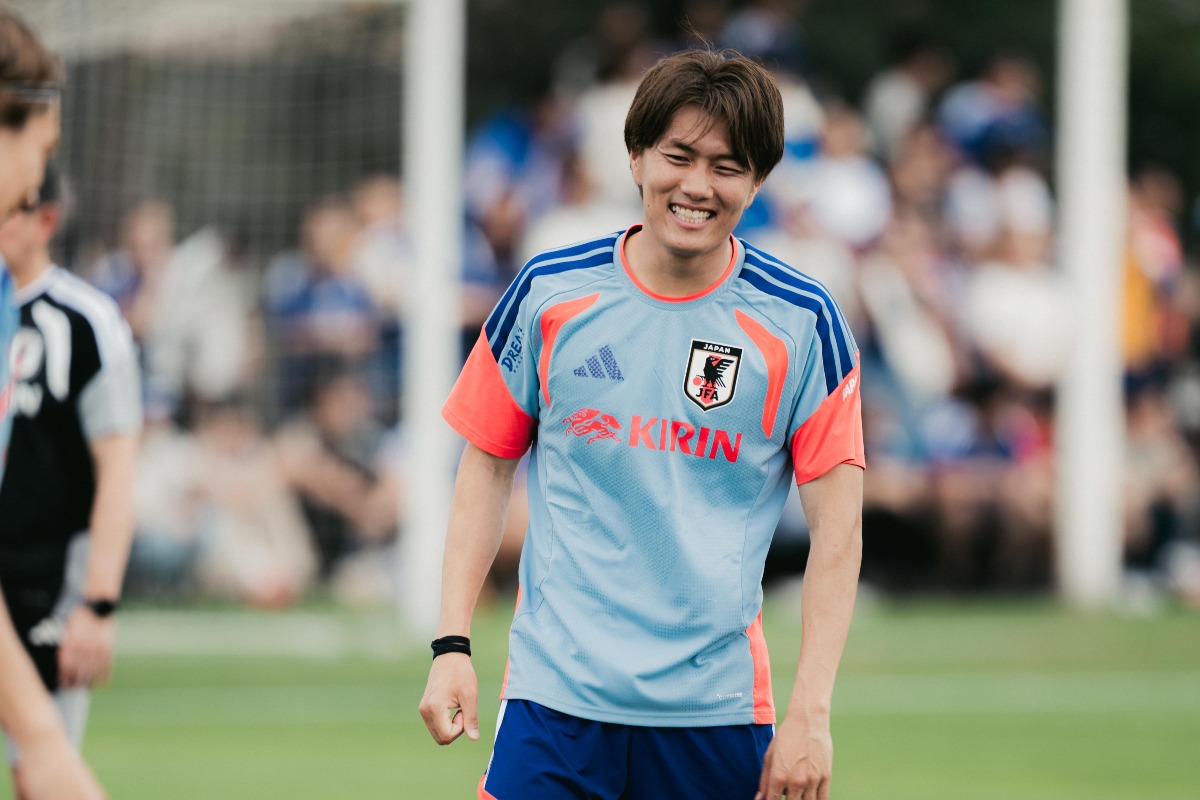 日本代表の小川航基【写真:井上信太郎】