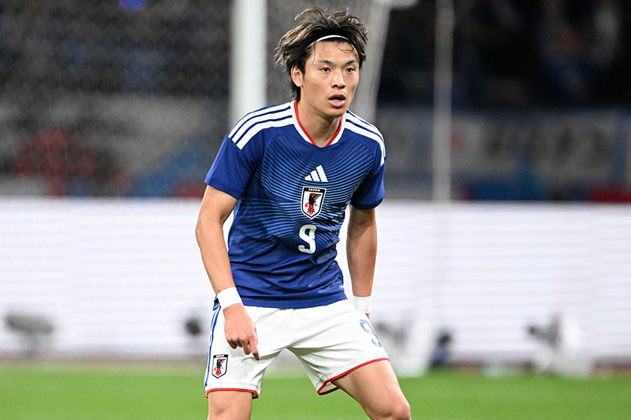 遠藤航にかわって町野修斗がメンバー入りする【写真:徳原隆元】