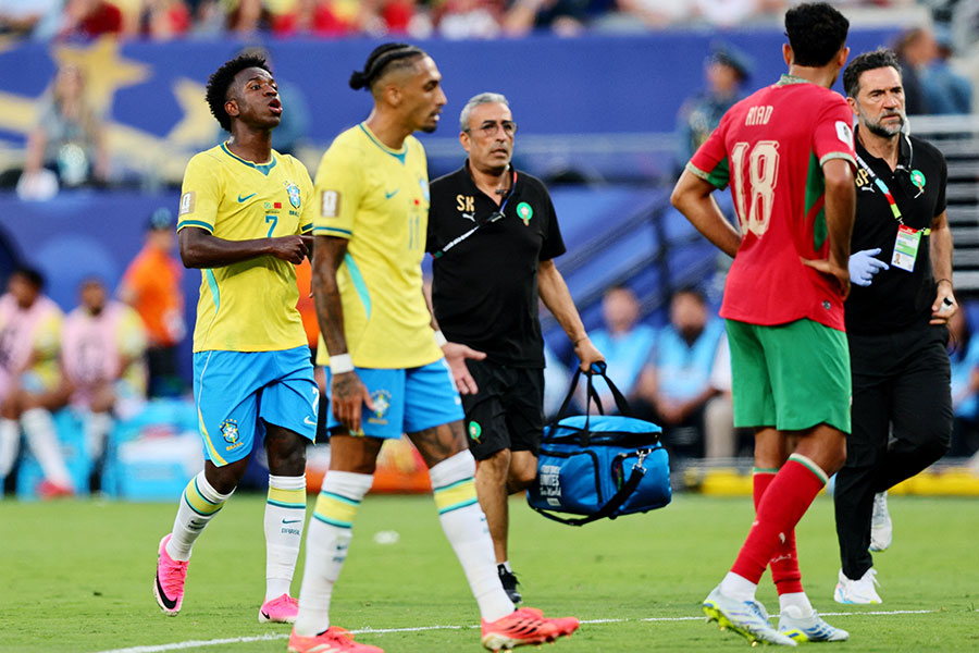 ブラジルとモロッコが1-1で引き分けた【写真:ロイター】