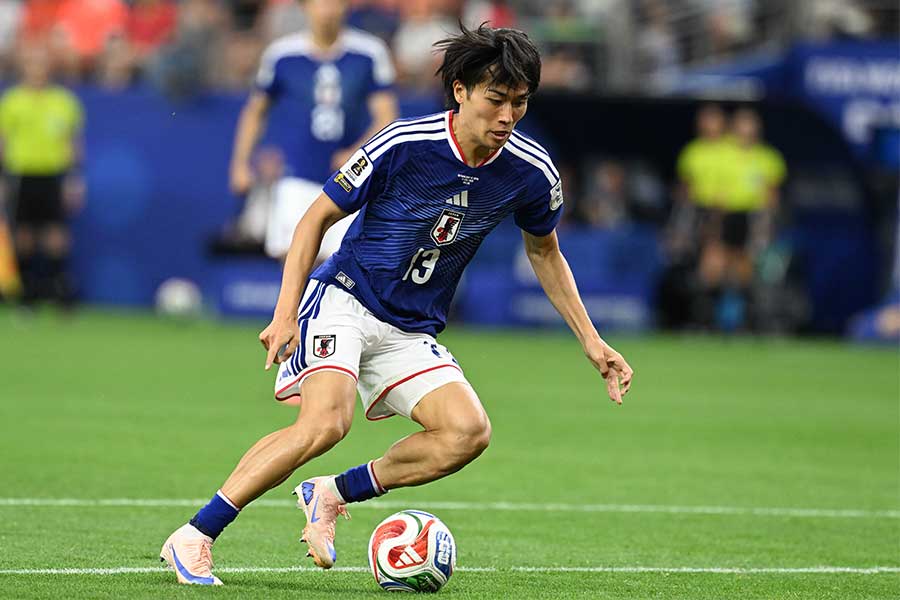 中村敬斗が同点ゴール【写真:徳原隆元】