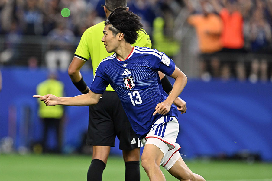 中村敬斗が同点ゴール【写真:徳原隆元】