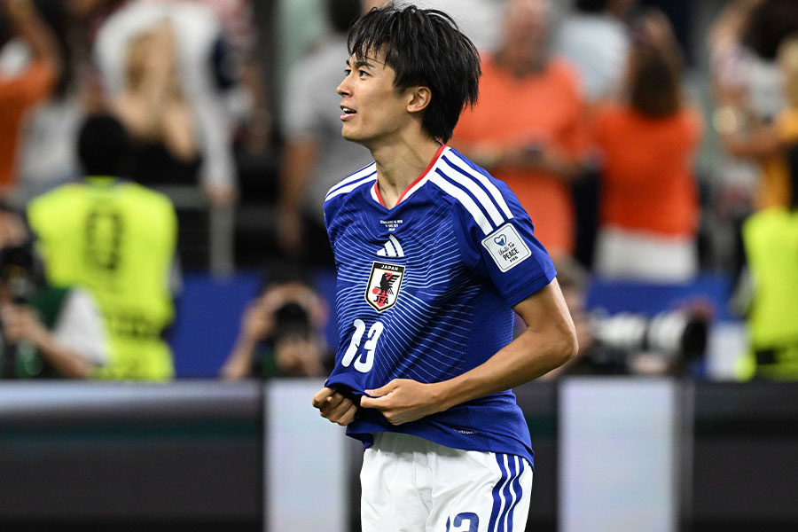 中村敬斗が大舞台で有言実行の一撃【写真:徳原隆元】