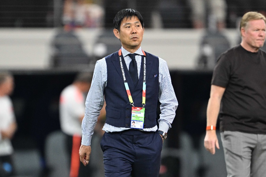 日本代表を率いる森保一監督【写真:徳原隆元】