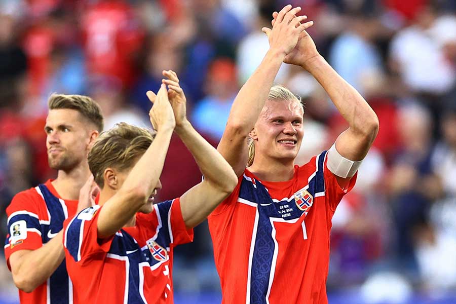 4-1でイラク代表に勝利したノルウェー代表【写真：ロイター】
