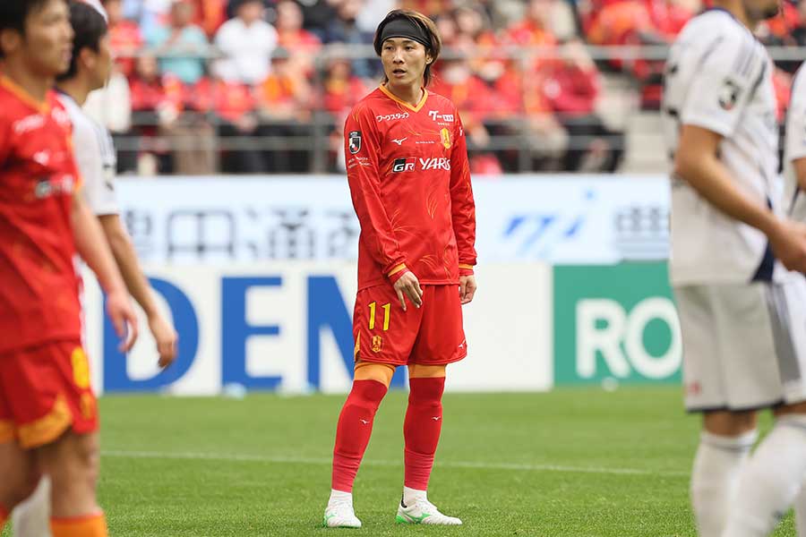 名古屋グランパスの山岸祐也【写真:柳瀬心祐】