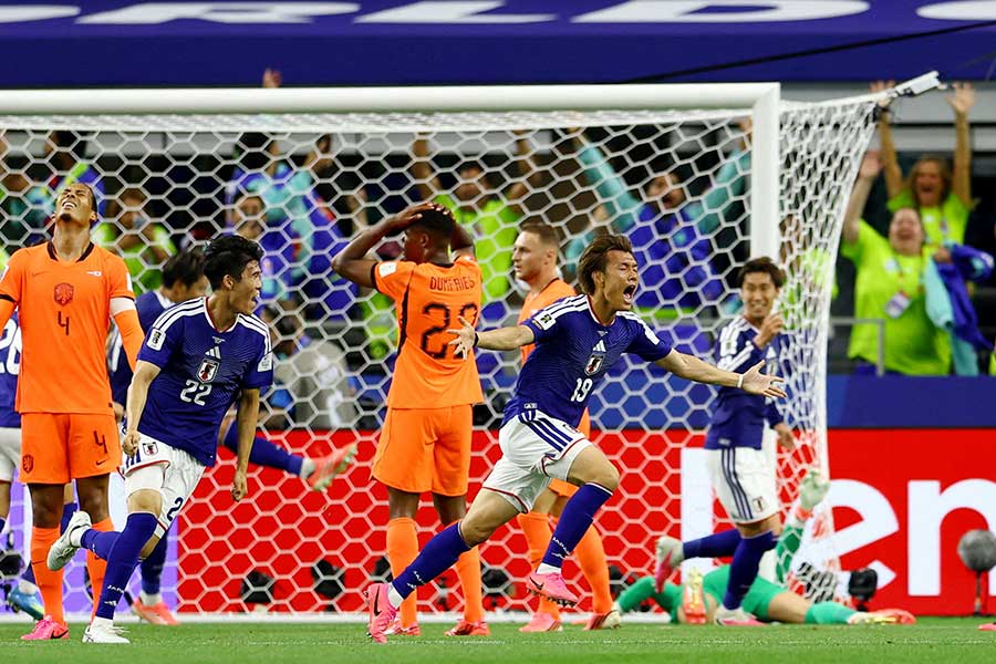 日本代表とオランダ代表は2-2で引き分けた【写真:ロイター】