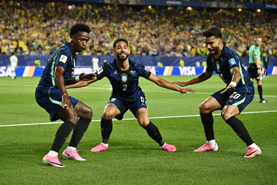 ハイチ代表に勝利したブラジル代表【写真:ロイター】