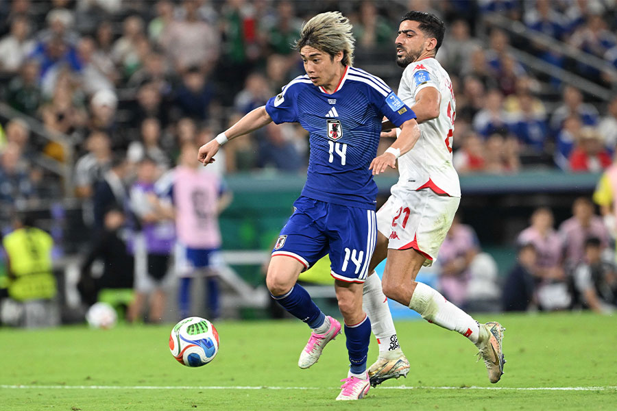 伊東純也がW杯初ゴール【写真:徳原隆元】