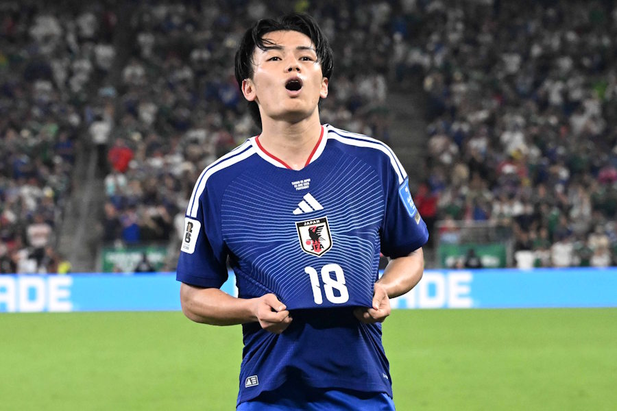 2ゴール1アシストの上田綺世【写真：徳原隆元】