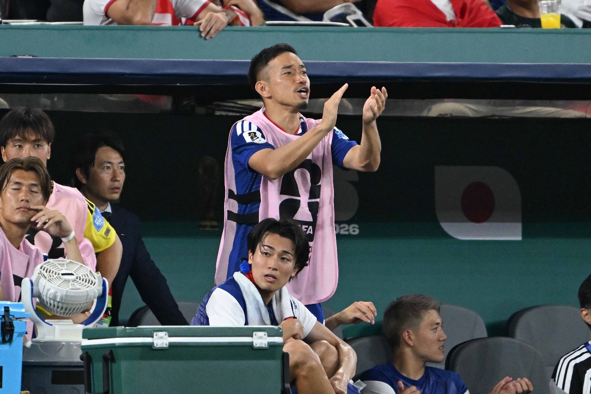 チームを鼓舞した長友佑都【写真:徳原隆元】