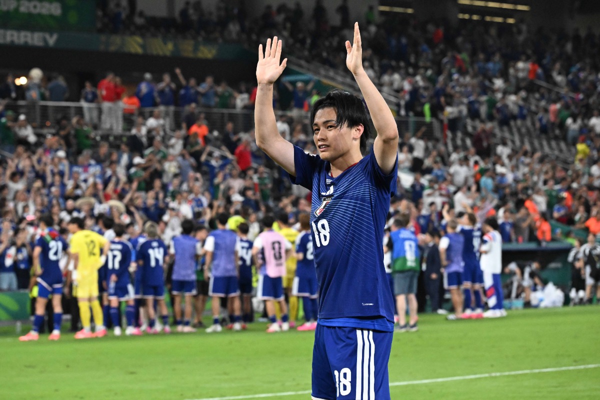 日本代表エースの上田綺世【写真:徳原隆元】