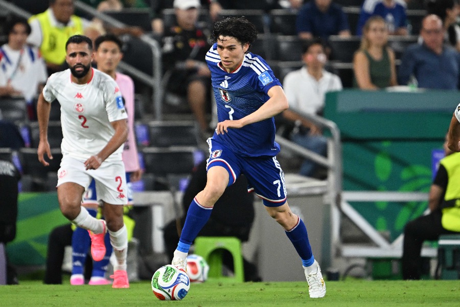 日本代表の田中碧【写真:徳原隆元】