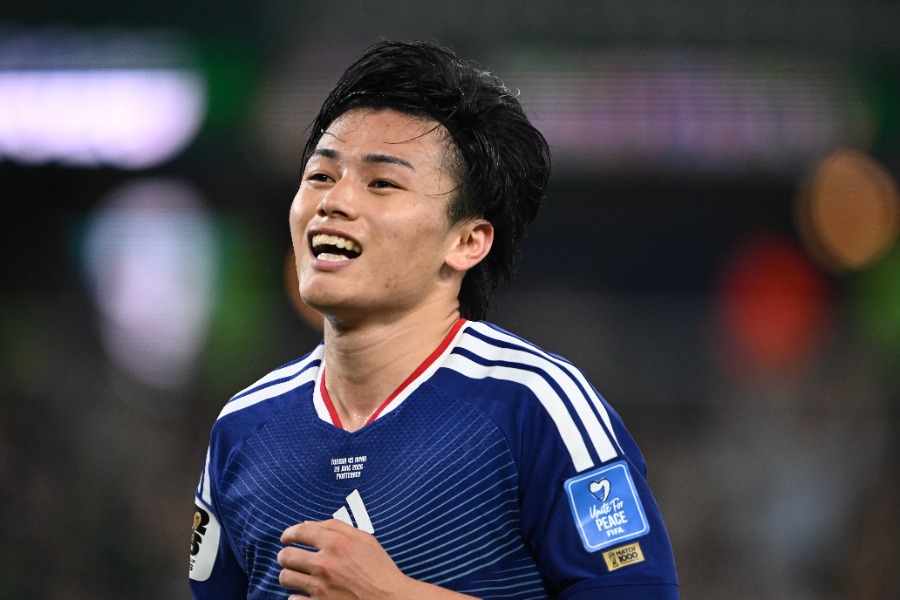 日本代表の上田綺世【写真:徳原隆元】