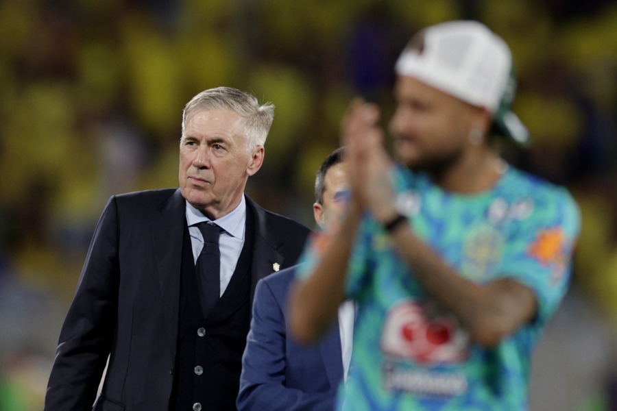ブラジル代表を率いるカルロ・アンチェロッティ監督【写真:ロイター】
