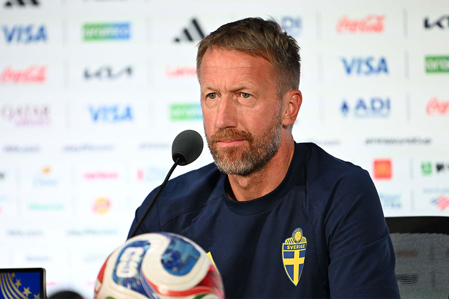スウェーデンのグレアム・ポッター監督【写真：徳原隆元】