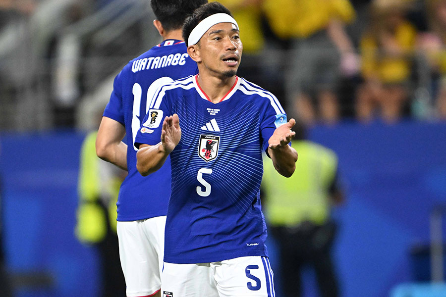 森保ジャパンの長友佑都【写真：徳原隆元】