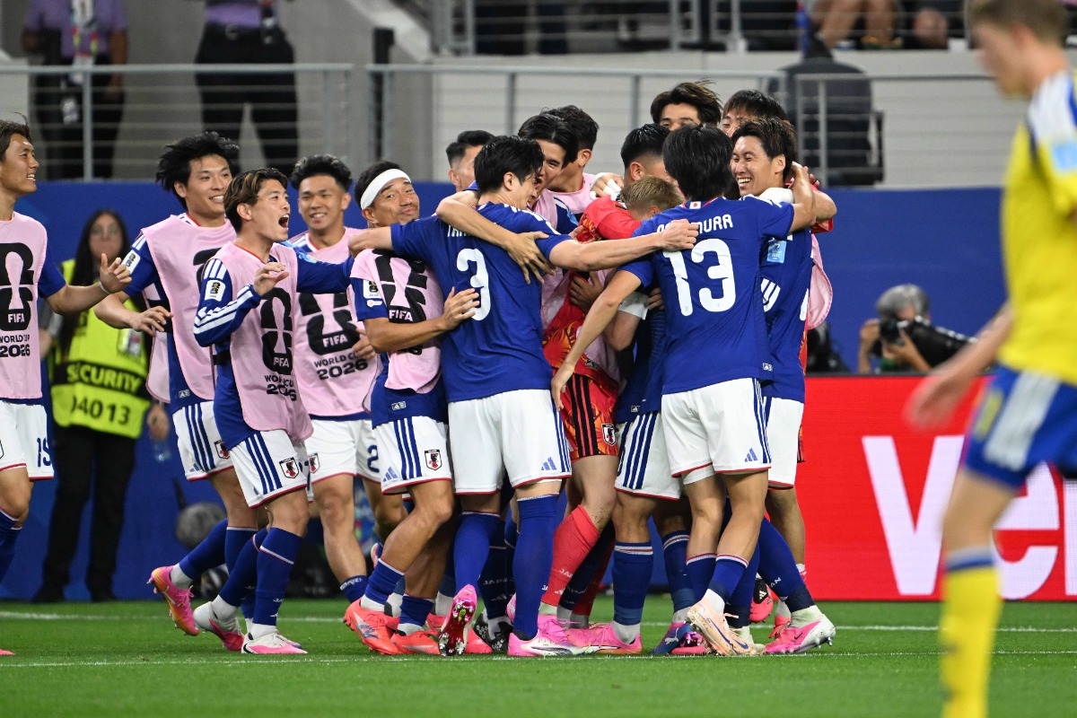 決勝トーナメント進出を決めた森保ジャパン【写真：徳原隆元】