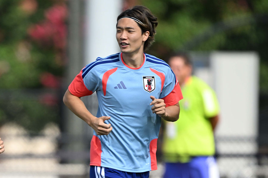 板倉滉が別メニューで調整【写真：徳原隆元】