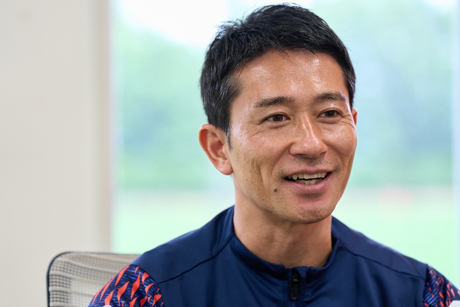 ジーコ氏とのエピソードを語った名古屋グランパスの玉田圭司コーチ【写真：近藤俊哉】