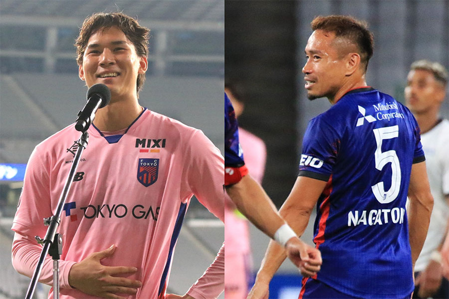 長友佑都から野澤大志ブランドンへエール【写真：Noriko NAGANO】