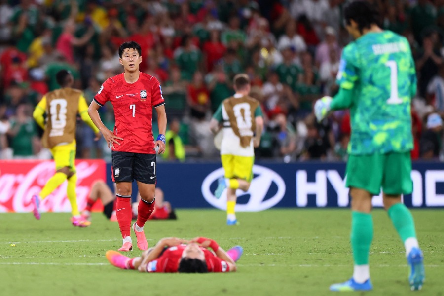 北中米W杯敗退が決まった韓国代表【写真:ロイター】