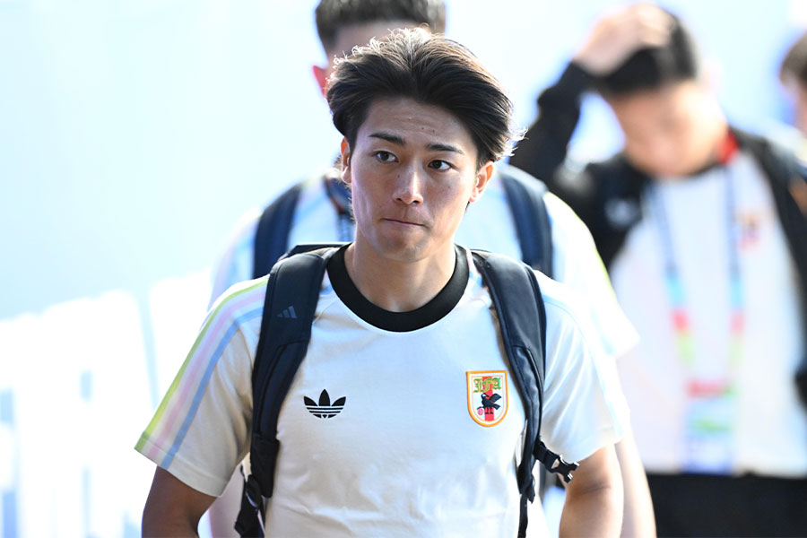 日本代表の中村敬斗【写真:徳原隆元】