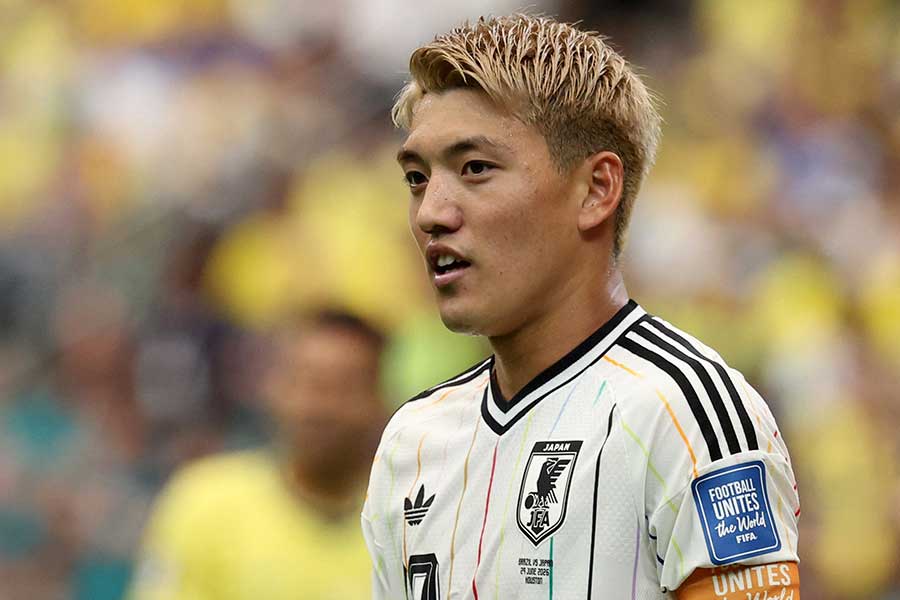 堂安律が試合後に思いを話した【写真：ロイター】