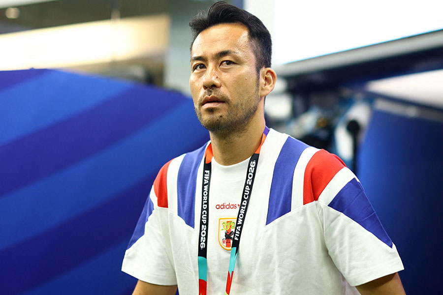 チームに帯同した吉田麻也【写真:ロイター】